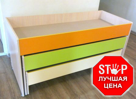 Кровати для детских садов выкатные в Красноярске.